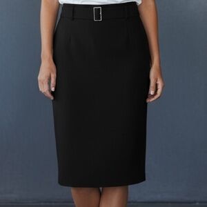 Elegant Vintage Worthington Black Women's Long Pencil Skirt